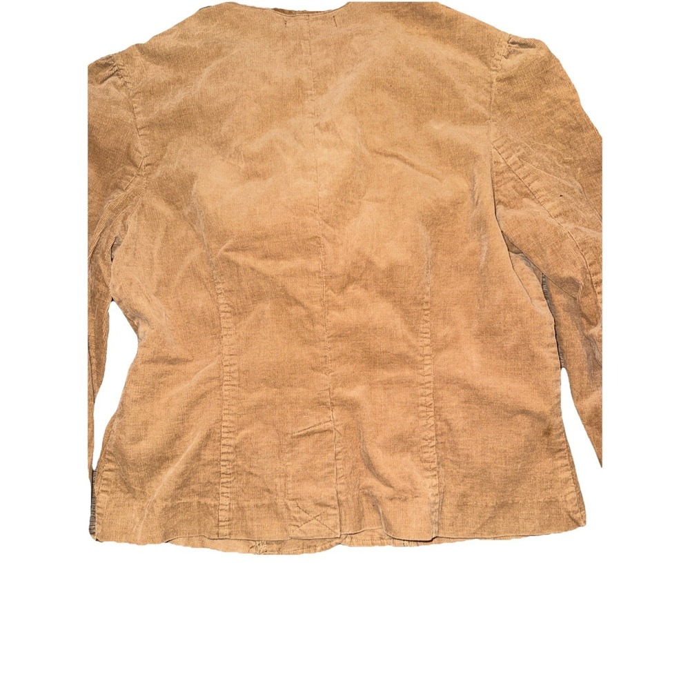 Corduroy Blazer M Embroidered Beaded Trim Six Degrees Of Separation Retro Boho - Picture 5 of 6